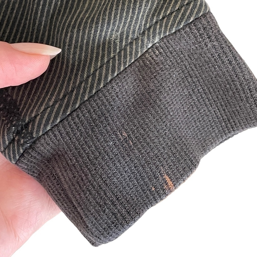Lululemon Black Asymmetric Striped Moto Jacket SZ Medium - Picture 10 of 10